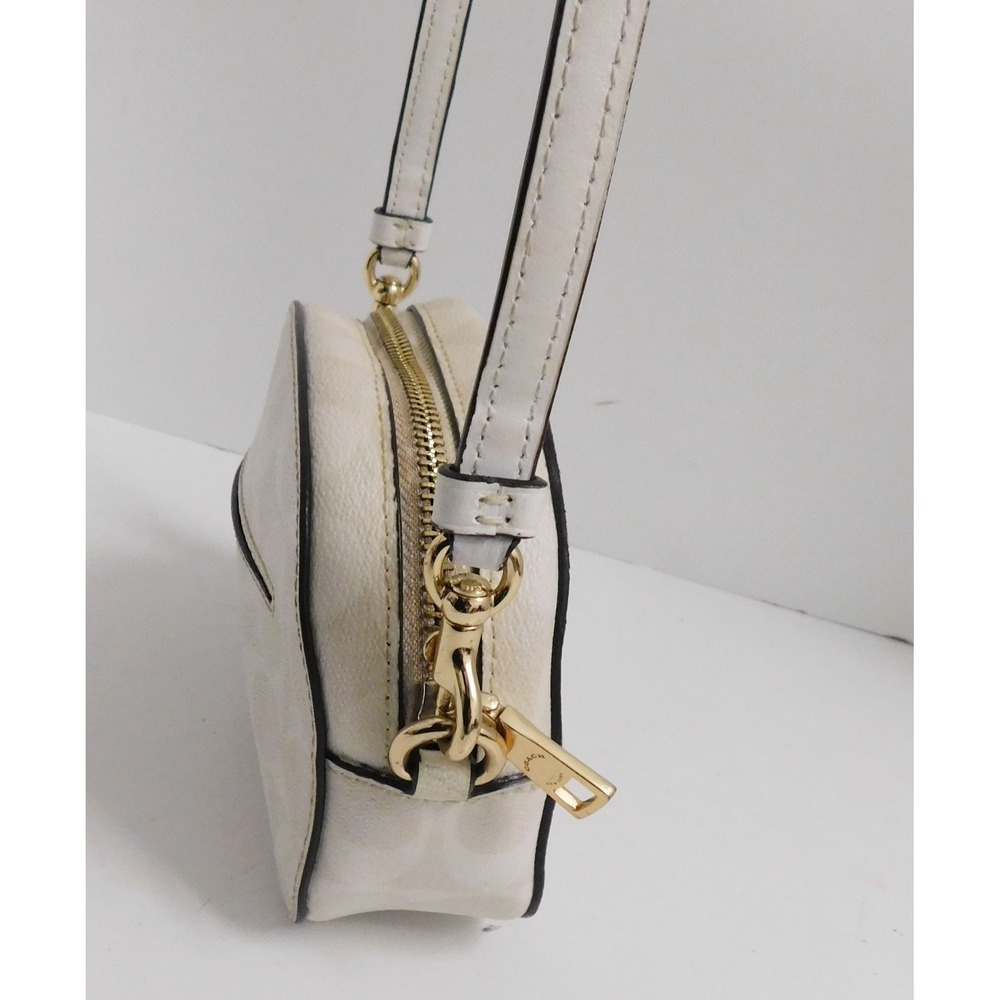 COACH Mini Serena Women's Crossbody 2628 White‎ Signature Canvas $228rt - Picture 3 of 7